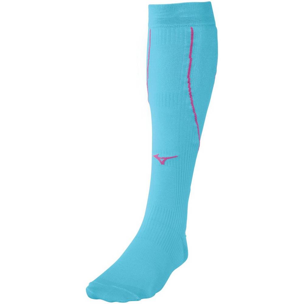 Calcetines Mizuno Compression Hombre Azules Turquesa Outlet UGFJ-40697